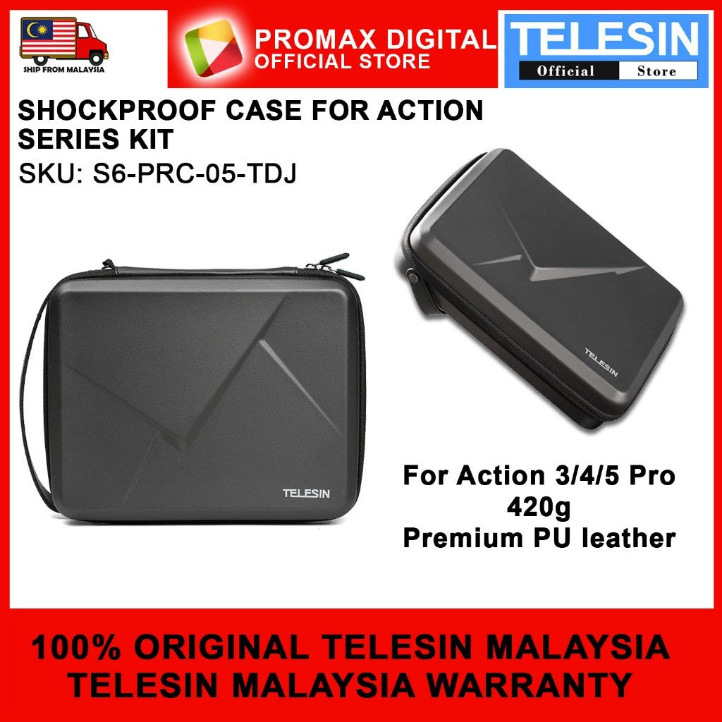 TELESIN S6-PRC-05-TDJ SHOCKPROOF CASE FOR ACTION KIT