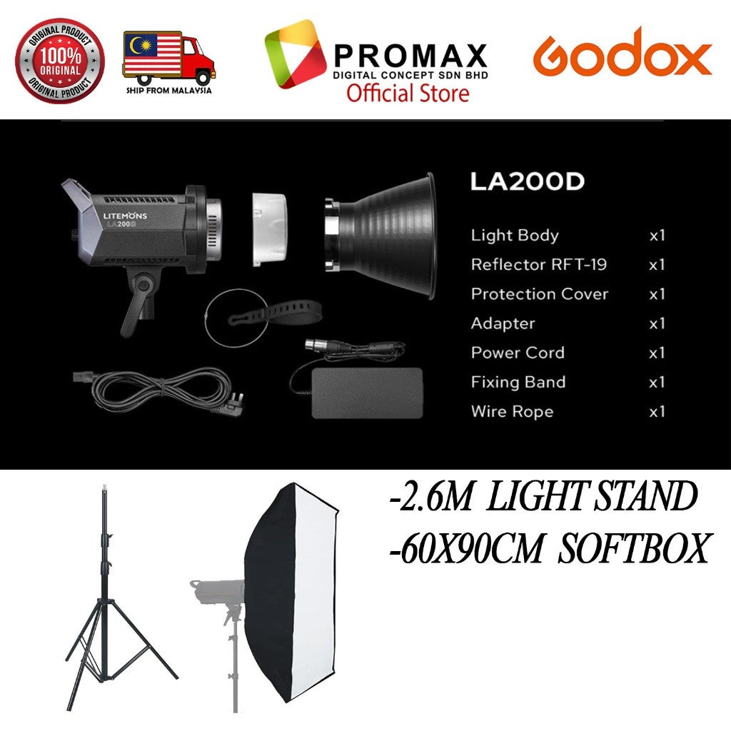 CHEAPEST! GODOX LITEMONS LA150D LA150BI LA200D LA200BI LA300BI Daylight / BIO COLOR LED CINTINUOUS LIGHT