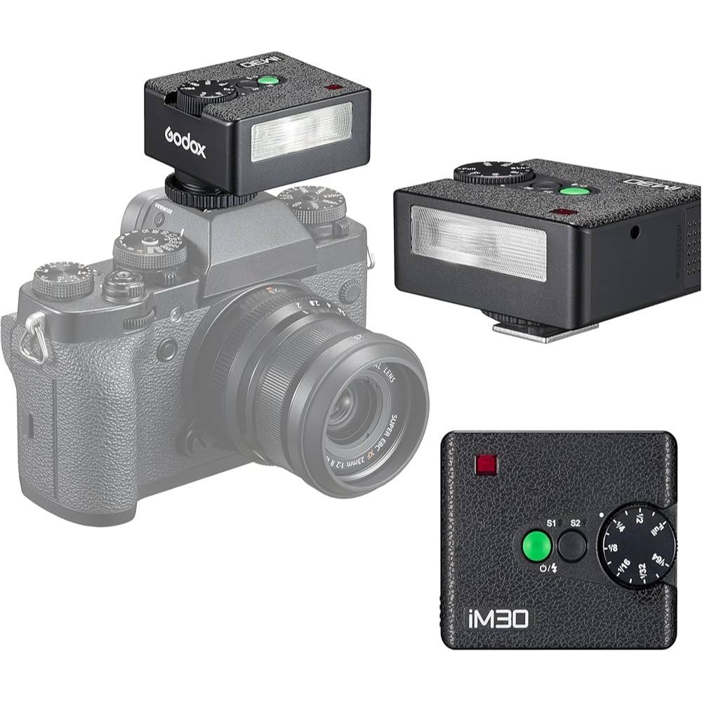 Godox Flash Godox iM30 Mini Flash Universal for- Camera Flash GN 15, 7 Power Levels