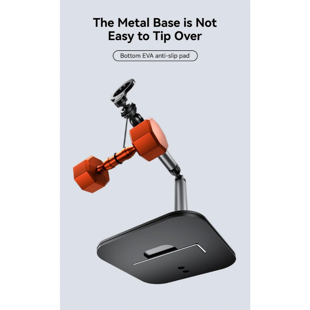 TELESIN P3-DS-01 P3-DS-02 Mobile Video Live Streaming Desktop Magnetic Stand Clamping Stand with Magsafe for Phones Live