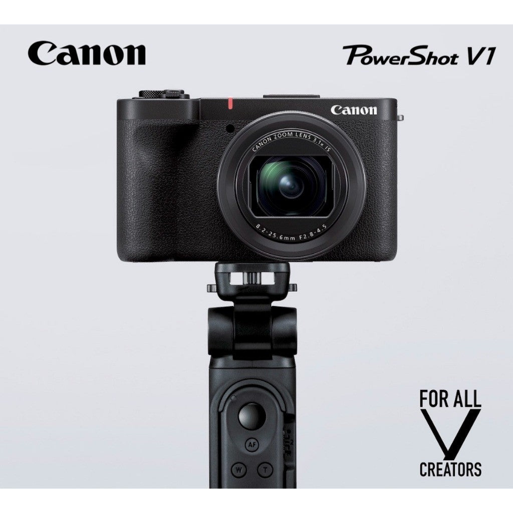Ready Stock! Canon PowerShot V1 Vlog Camera for Content Creators (Black) Canon Malaysia Warranty