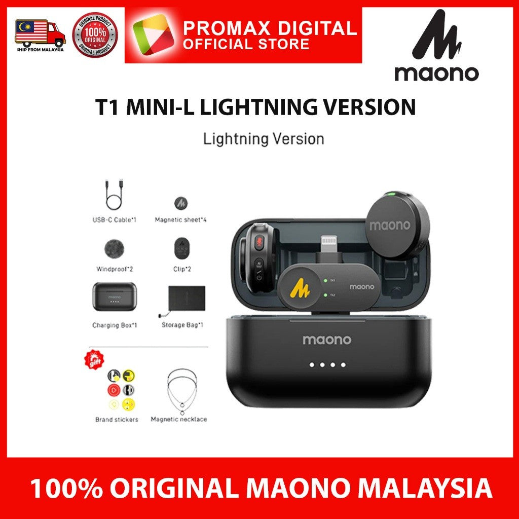 MAONO T5 WAVE WIRELESS MIC / T1 MINI-C (Type-C) / T1 MINI-L (Lightning)