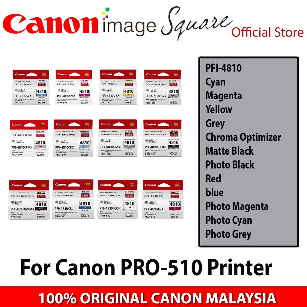 Canon PFI-4810 ink tank (80 ml) for canon imagePROGRAF PRO-510 Canon pro510