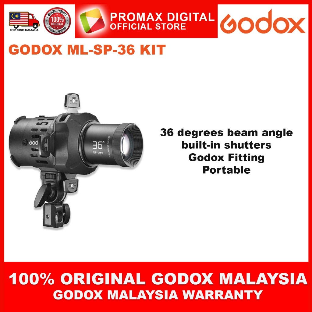 GODOX ML-SP-19 ML-SP-36 ML-SP-50 KIT PROJECTION ATTACHEMENT for ML100BI ML100R ML60IIBI