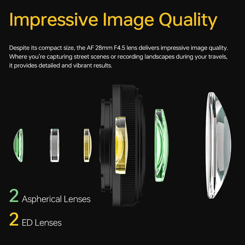 VILTROX AF 28mm f4.5 Full-Frame Pancake Lens for Sony FE , Fuji X and Nikon Z Mount