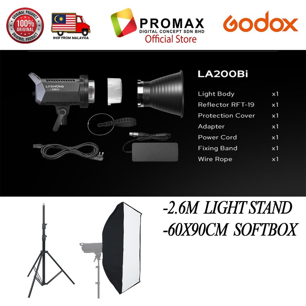CHEAPEST! GODOX LITEMONS LA150D LA150BI LA200D LA200BI LA300BI Daylight / BIO COLOR LED CINTINUOUS LIGHT