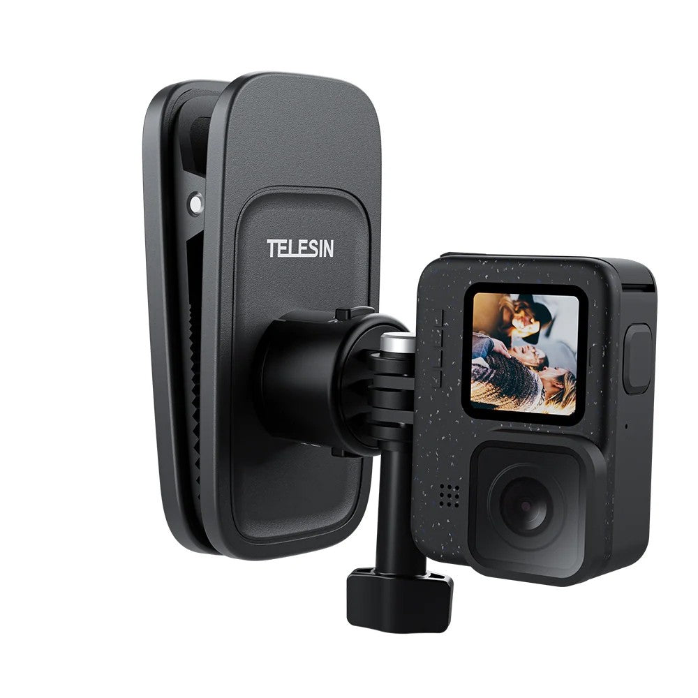 TELESIN Magnetic Backpack Clip (Quick Release Version) for Gopro, Insta360, DJI SKU:S2-JFM-01