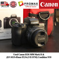 Used Canon EOS M50 Mark II (EF-M15-45mm f/3.5-6.3 IS STM) CONDITION 9/10.