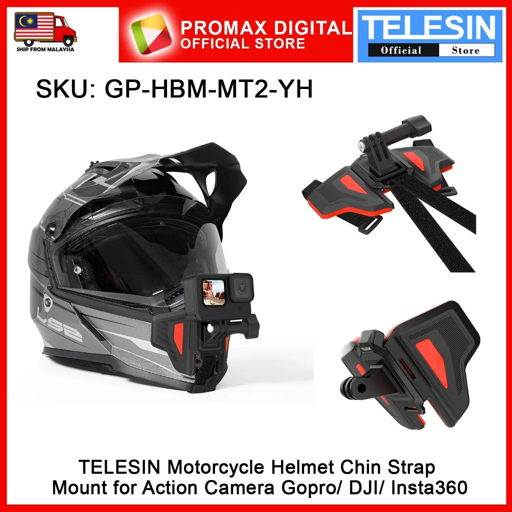 TELESIN GP-HBM-MT2-YH Version 2 Motorcycle Helmet Chin Strap Mount