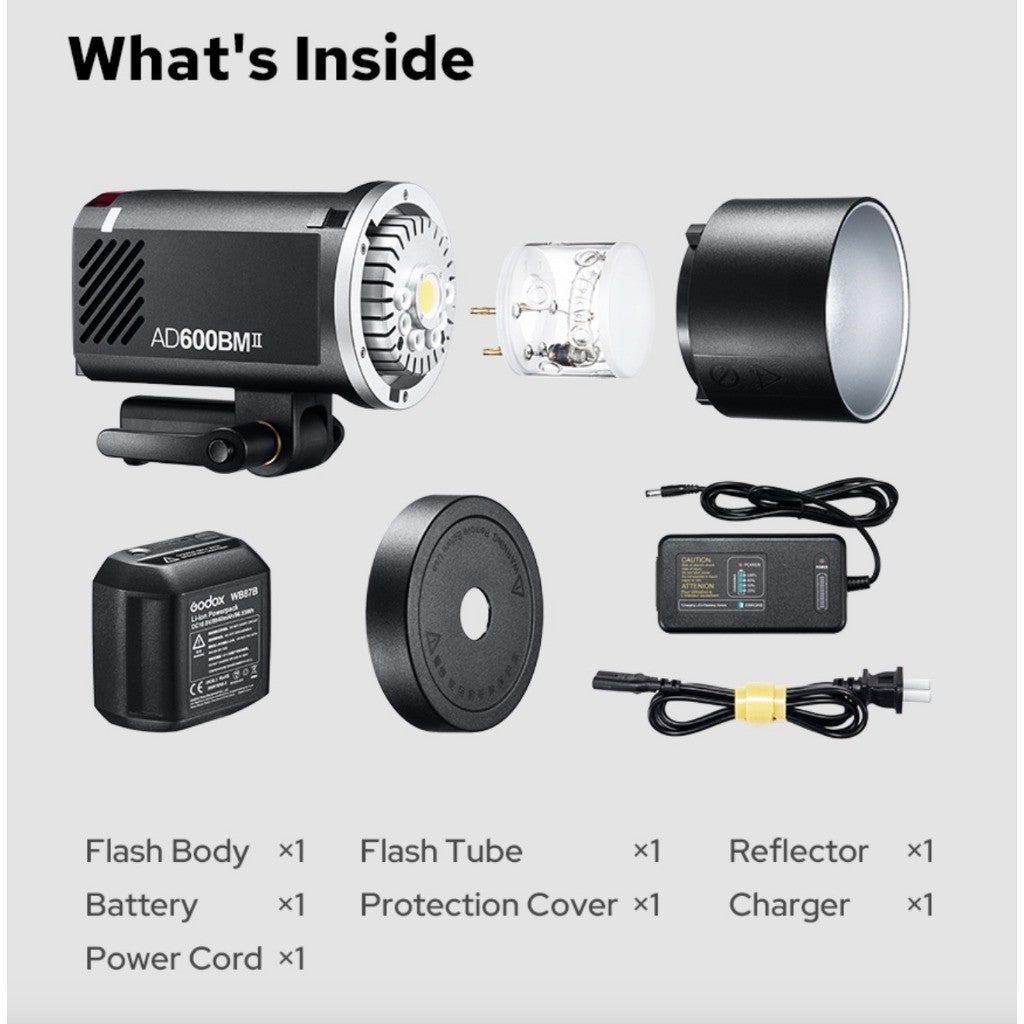 Godox AD600BMII All-in-One Outdoor Flash AD600BM II 1Yrs Warranty