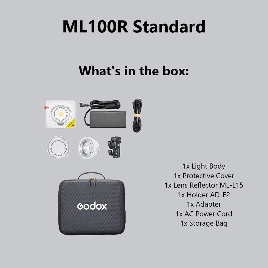 GODOX ML100R RGB Portable LED Light for Photography and Videography (KIT 1/ KIT 2/ KIT 3/ KIT 4)