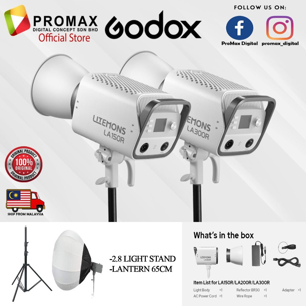 NEW!! Godox Litemons LA150R / LA300R RGB LED SET Monolight!!!