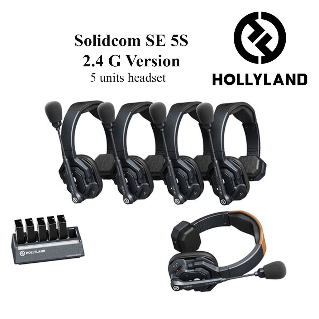 Hollyland Solidcom SE Wireless Waterproof Headset Intercom System with Noise Cancellation