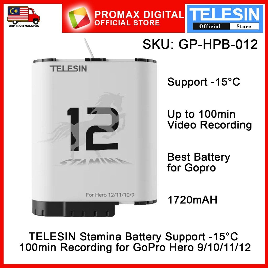 TELESIN GP-HPB-012 Stamina Battery Support -15°C