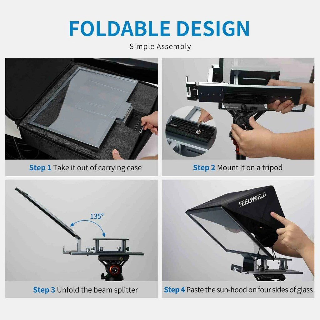 FEELWORLD TP16 Portable 16" Teleprompter