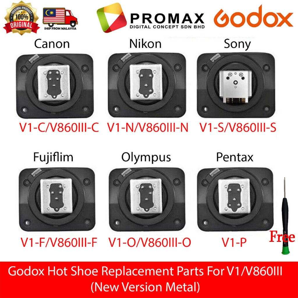 Godox Hot Shoe Replacement Parts For V1/ V860III Canon Nikon Sony Fujifilm (New Version)