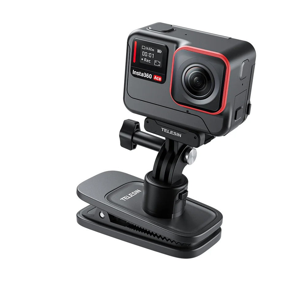 TELESIN Magnetic Backpack Clip (Quick Release Version) for Gopro, Insta360, DJI SKU:S2-JFM-01