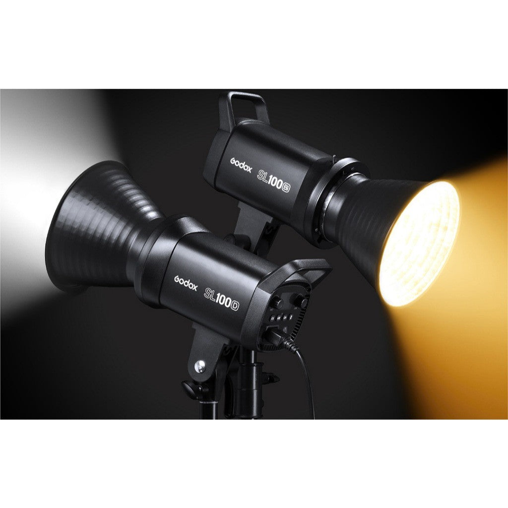 CHEAPEST! Godox SL100 SL100D SL100Bi with Lantern Octa 95cm 60x90cm Softbox Stand LED Video Light for Photo Studio