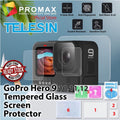 Telesin 9H GoPro Hero 9 10 11 12 Tempered Glass Lens / LCD Display Front Rear Lens Screen Protector
