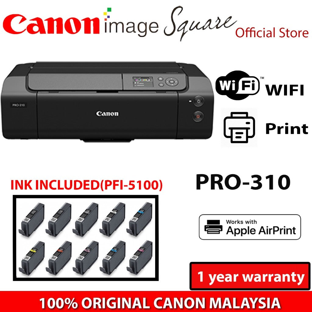 CANON imagePROGRAF PRO-310 A3+ Wireless Professional Inkjet Photo Printer WIFI PRO 310 - INCLUDE INK
