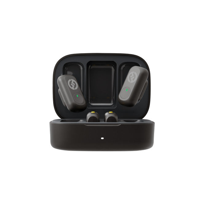 Hollyland LARK A1 Mini Duo 2-Person Wireless Microphone System with USB-C Connector for Mobile Devices (Space Gray, 2.4
