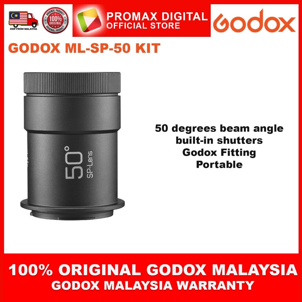 GODOX ML-SP-19 ML-SP-36 ML-SP-50 KIT PROJECTION ATTACHEMENT for ML100BI ML100R ML60IIBI