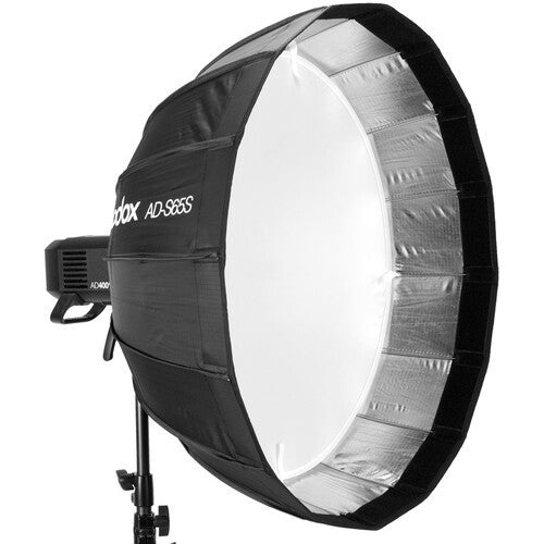 Godox AD-S65S 65cm White or Silver Deep Parabolic Softbox with Honeycomb Grid for AD400P ML-60 AD300