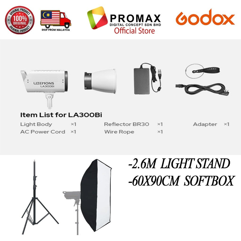 CHEAPEST! GODOX LITEMONS LA150D LA150BI LA200D LA200BI LA300BI Daylight / BIO COLOR LED CINTINUOUS LIGHT