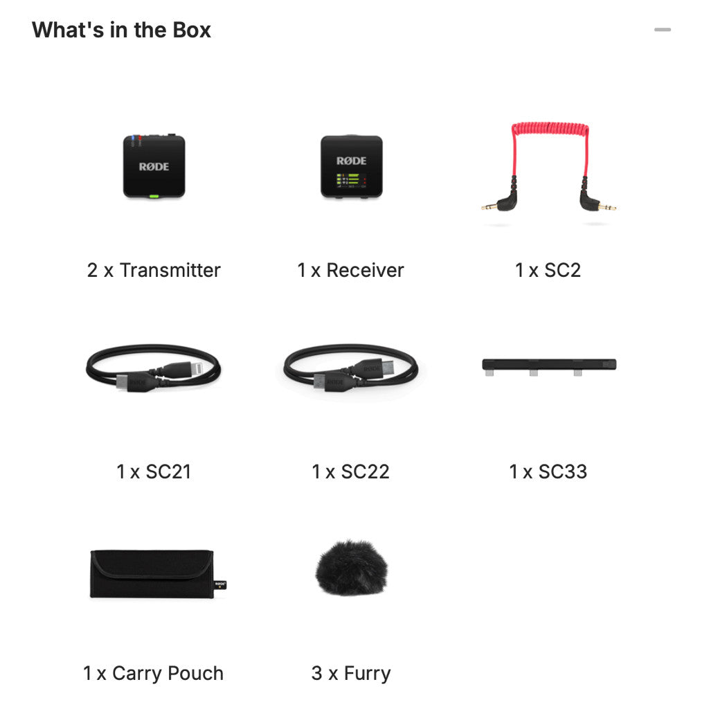 Rode Wireless GO III (Gen 3) Dual-channel Wireless Microphone System 2TX+1RX 32 bit float record
