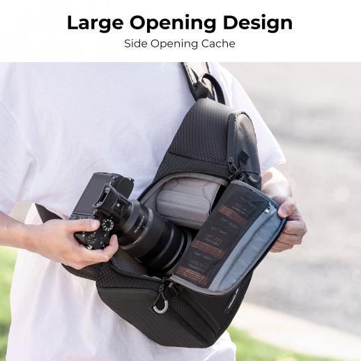 K&F CONCEPT 2 IN 1 SLING BAG BETA 10L EVERYDAY SHOULDER BAG & MULTIFUNCTION CROSSBODY KF13.141