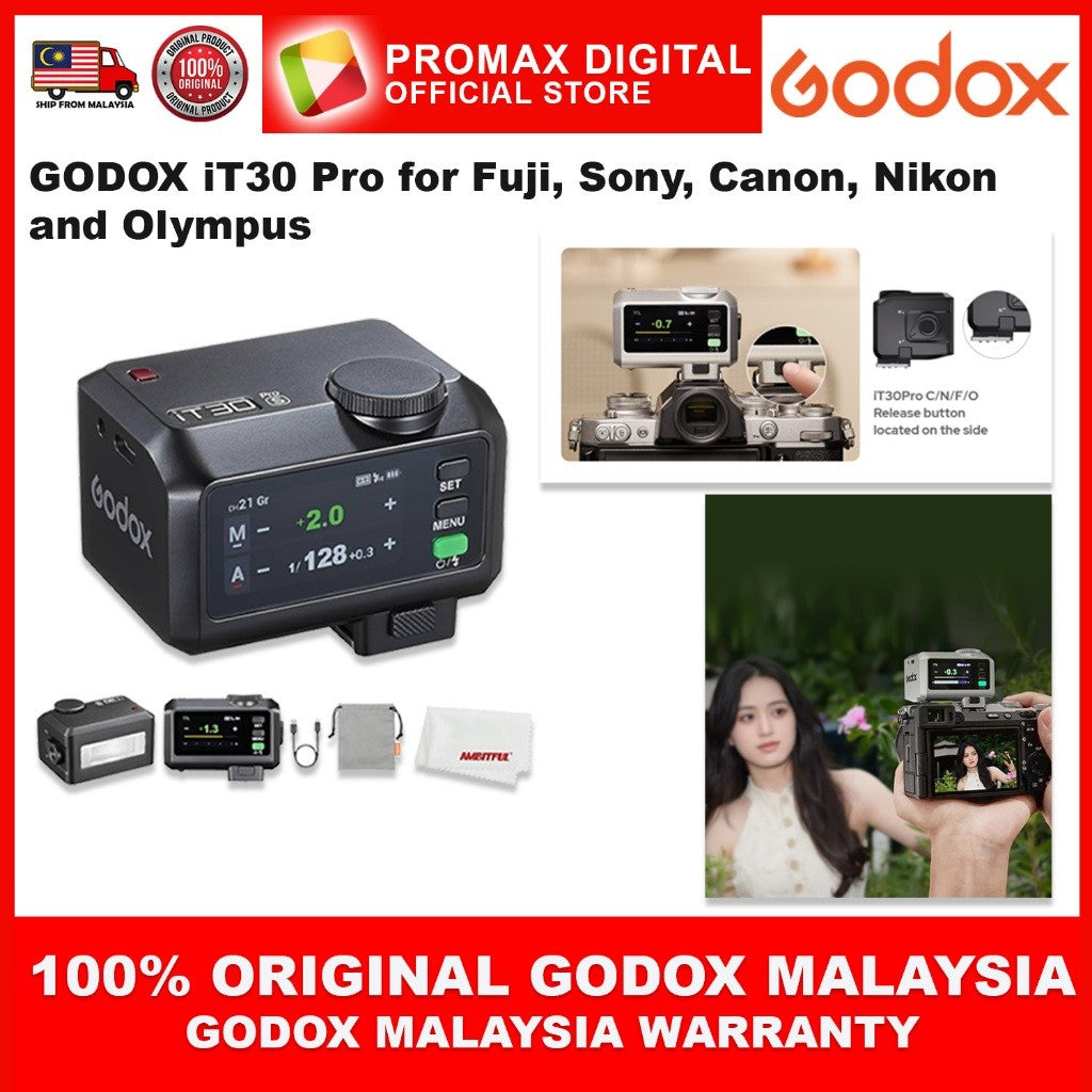 GODOX iT30Pro C N S F O L iFlash Camera Flash for Canon Nikon Sony Fujifilm Leica IT30 PRO