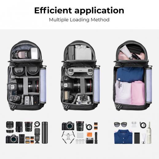 K&F CONCEPT 2 IN 1 SLING BAG BETA 10L EVERYDAY SHOULDER BAG & MULTIFUNCTION CROSSBODY KF13.141