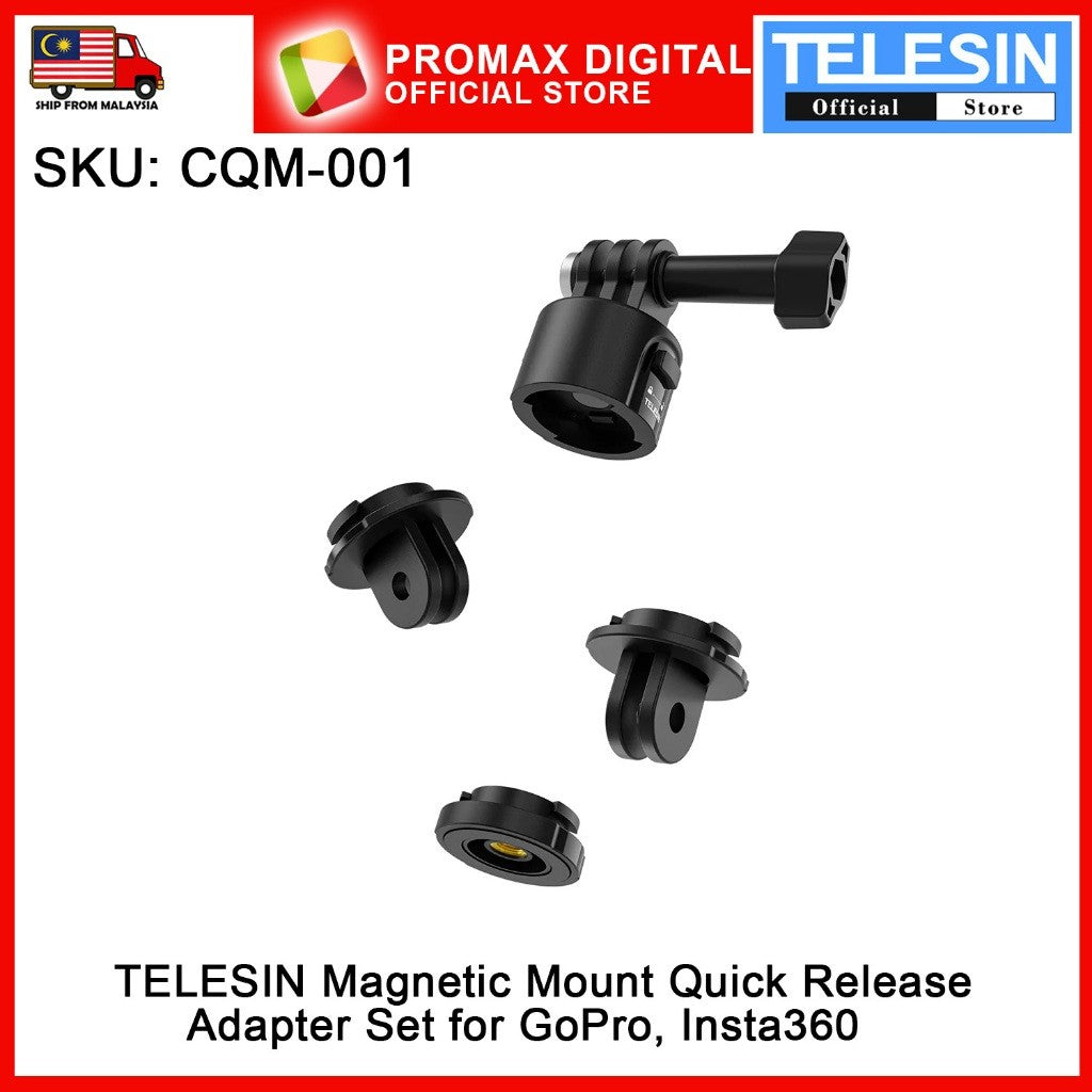 TELESIN Magnetic Mount Quick Release Set