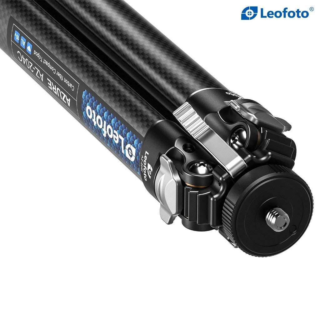 LEOFOTO AZURE TRIPOD AZ-204C and L25R BALLHEAD CARBON FIBER TRAVEL TRIPOD