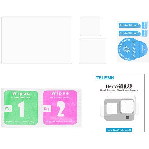 TELESIN GP-FLM-901 TEMPERED GLASS SCREEN PROTECTOR FOR GOPRO HERO 9 10 11 12