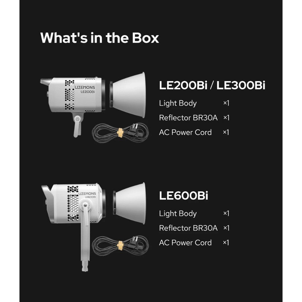 GODOX Litemons LE600Bi Bi-Color Monolight Studio Light (Black / White)