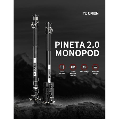 YC Onion MQPBCGH Pineta Pro Monopod / Litchi GH38 Gimbal Head / BC44 Ballhead