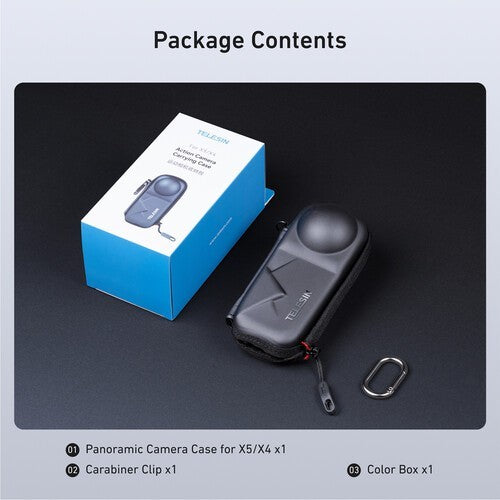 TELESIN S6-PRC-19-TIS ACTION CAMERA BAG FOR INSTA360 X4 X5 CAMERA CASE