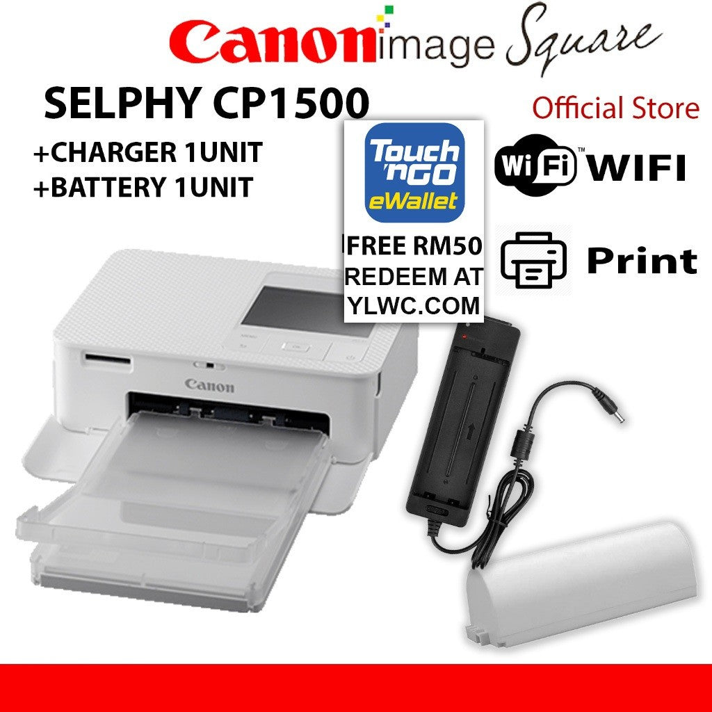 Canon Selphy CP-1500 Wireless mobile Portable Printer CP1500 ( replacement for CP-1300 )