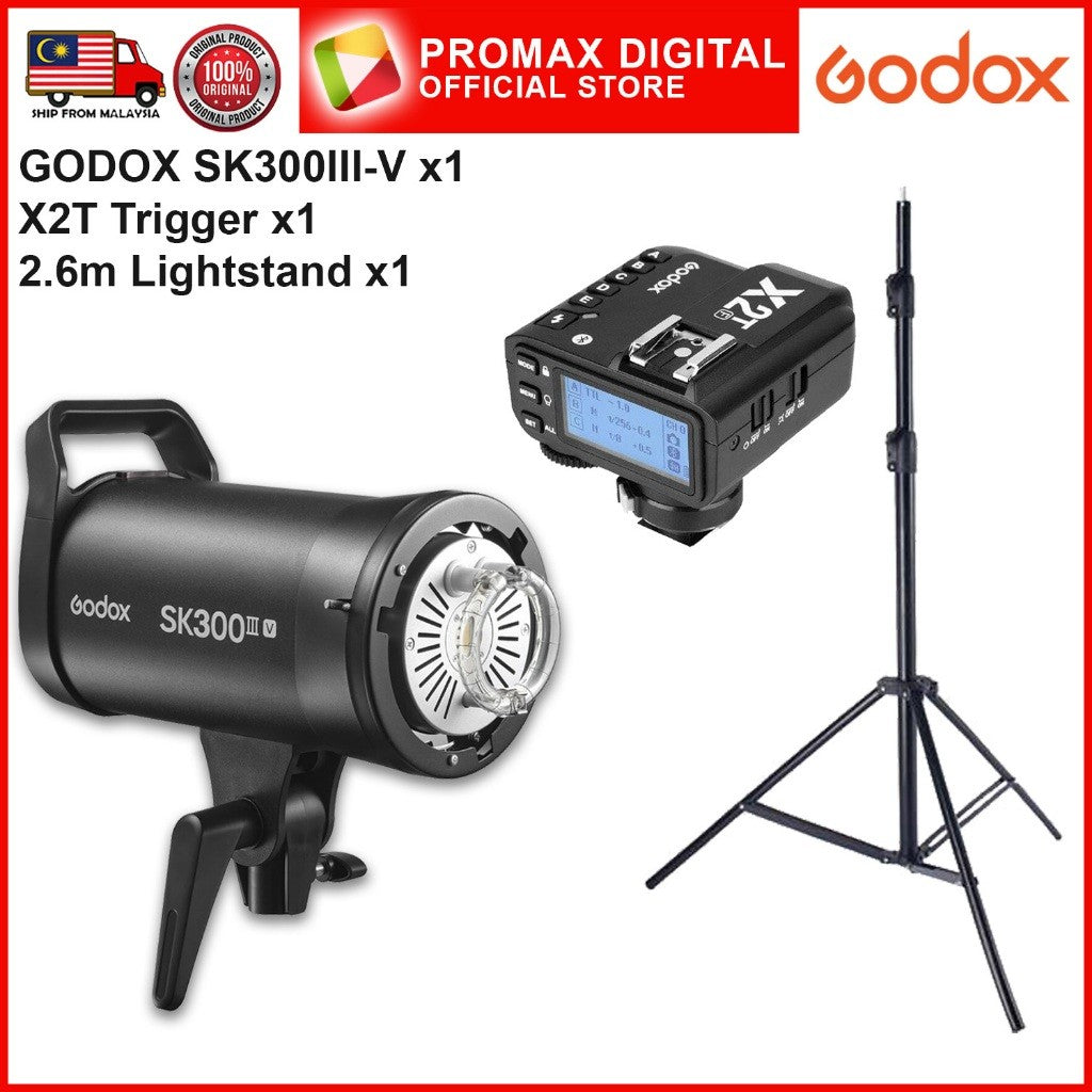 GODOX SK300III-V SK400III-V GODOX SET WITH 10w LED MODELLING LAMP SK300IIIV SK400IIIV