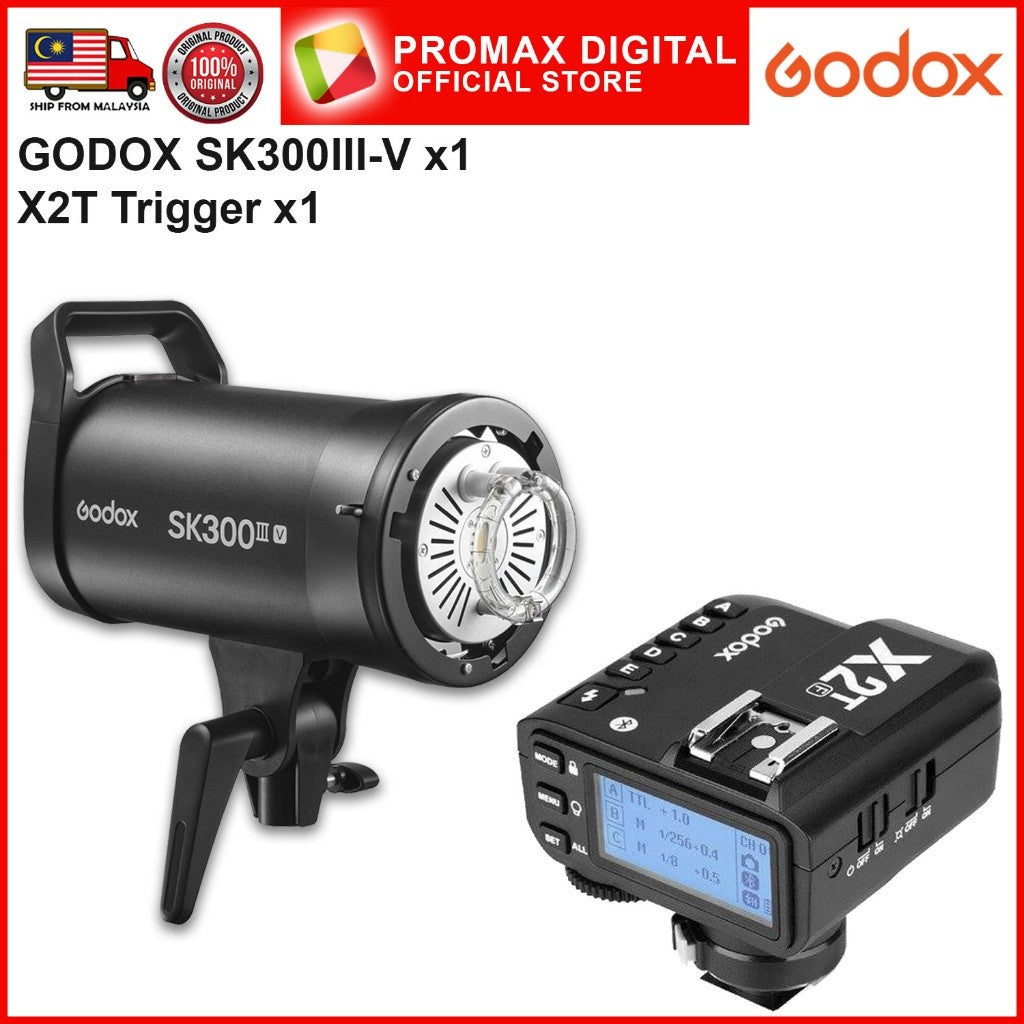GODOX SK300III-V SK400III-V GODOX SET WITH 10w LED MODELLING LAMP SK300IIIV SK400IIIV
