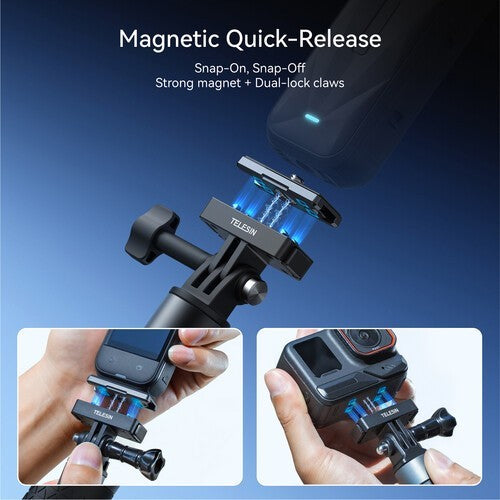 TELESIN S7-JBK-18-TIS MAGNETIC QUICK RELEASE MOUNT FOR X5 X4 X3 ACE PRO AND ACE PRO 2