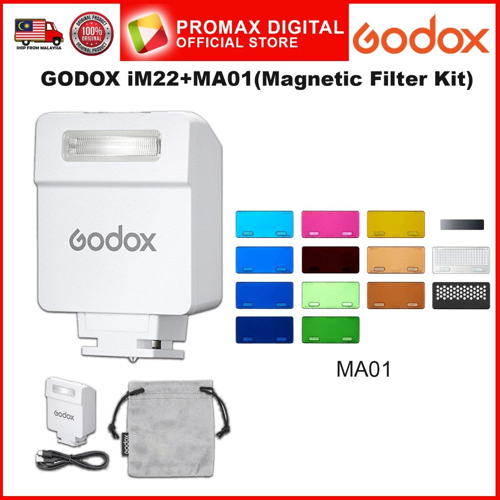 Godox iM22 mini iFlash flash for Canon Sony Fuji Nikon Olympus Pentas build in battery