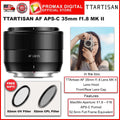 TTArtisan AF APS-C 35mm f1.8 Mark II Camera Lens for X E and Z Mount Black and Silver Color