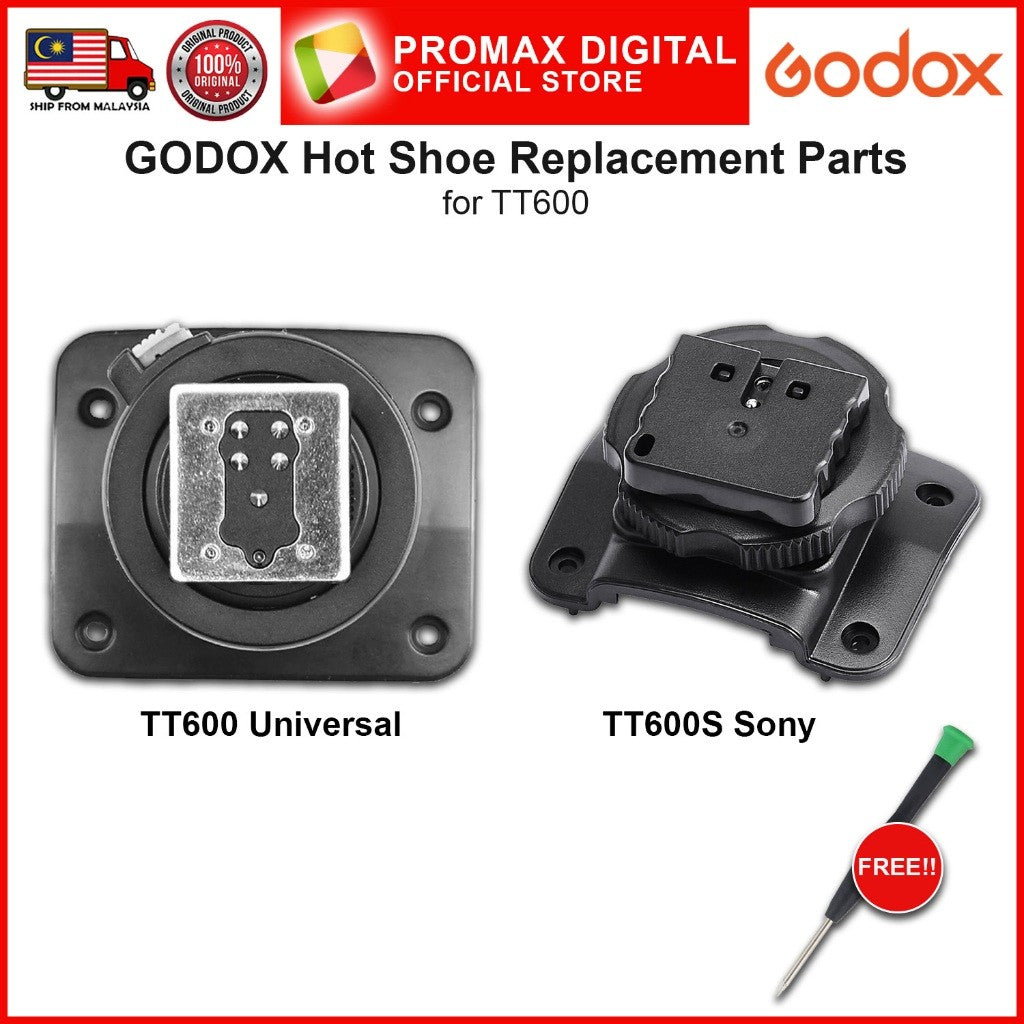 Godox Hot Shoe Replacement Parts for TT600 TT600S Canon Nikon Sony Fujifilm Panasonic Olympus