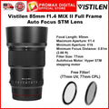 Vistilen 85mm f1.4 MIX II Full Frame Auto Focus STM Lens for Canon EFR (RF) Mount