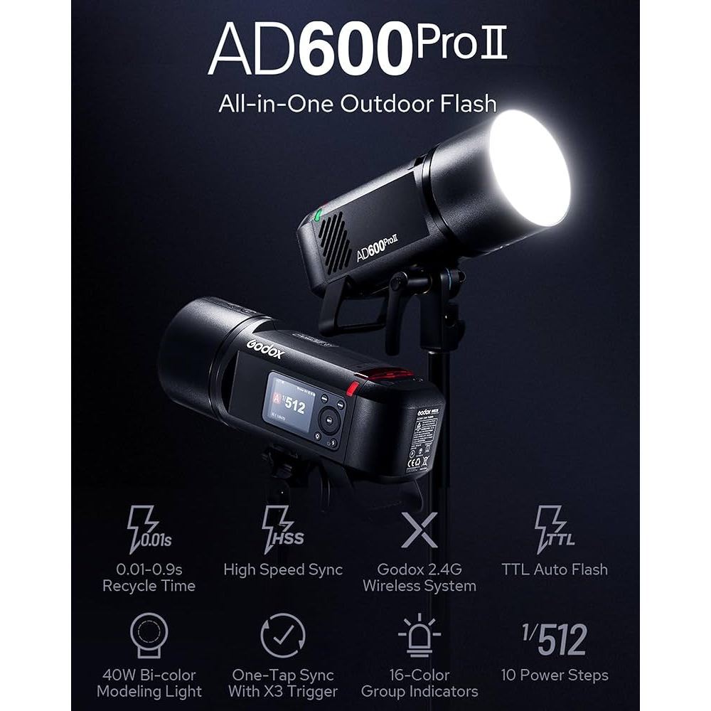 GODOX AD600PRO II WITH WB87B BATTERY LANTERN OCTA 95cm 60x90cm Softbox AD600PROII AD600 PRO 2