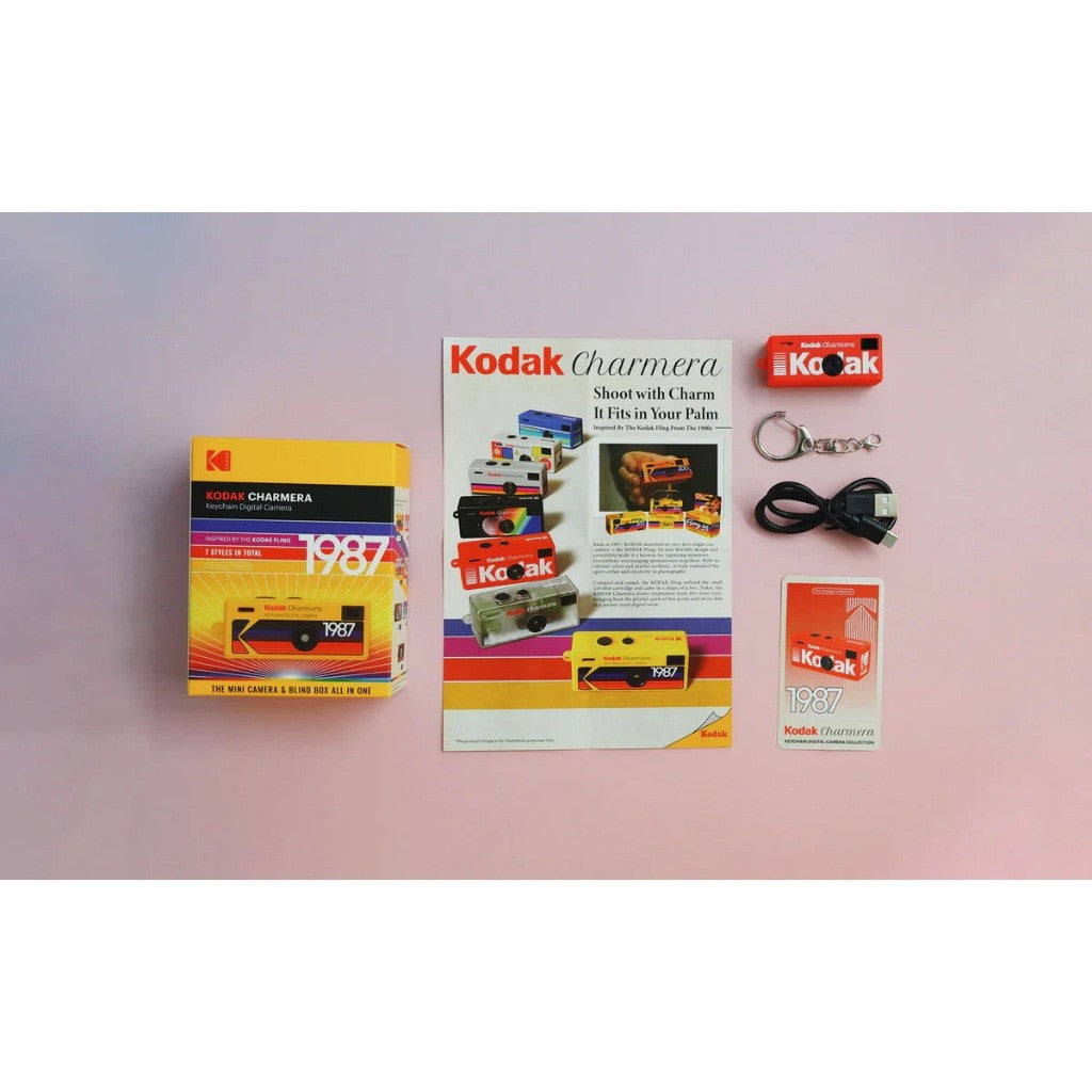 Kodak Charmera 1987 Key Chain Digital Camera (Random Style Blind Box) with Micro SD Card Kodak Charmera Blind Box