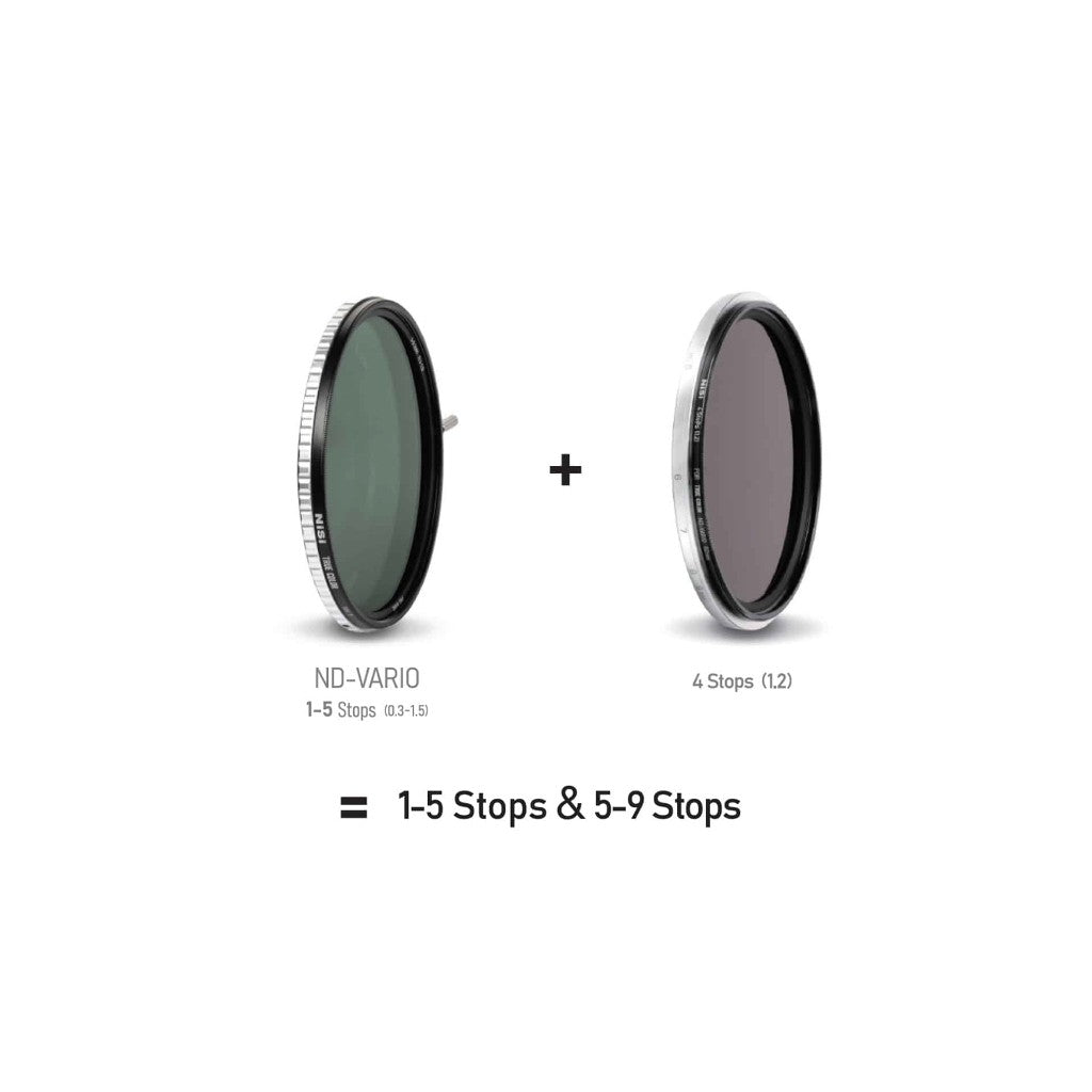 NISI TRUE COLOR PRO NANO SWIFT VND KIT 1-9 STOPS (0.3-2.7) ND FILTER 67mm 72mm 77mm 82mm 95mm