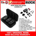 RODE WIRELESS MICRO CAMERA KIT MICROPHONE KIT FOR SMARTPHONES DSLR MIRRORLESS CAMERAS AND PC